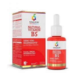Colours of Life Skin Supplement NATURAL VITAMIN B5 - Serum visage REGENERANT ave PANTHENOL VEGETAL - 30 ml