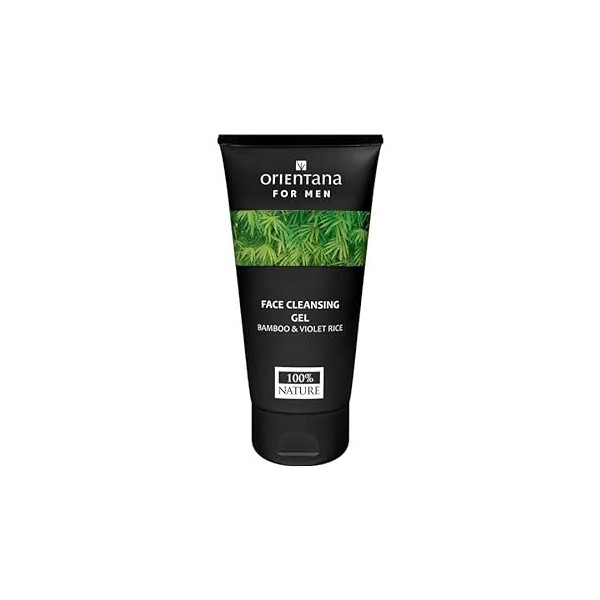 Orientana - Gel nettoyant visage | Bambou et riz violet | Doux et efficace | Ingrédients naturels | pour hommes - 150ml