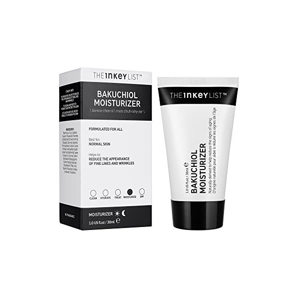 The INKEY List 1 % Bakuchiol Moisturiser réduit lapparition des ridules et des rides 30 ml