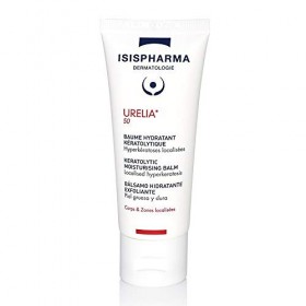 Isispharma - Urelia 50 - Baume Hydratant Kératolytique - Crème Apaisante Anti-Démangaisons - Peaux Très Sèches et Squameuses 