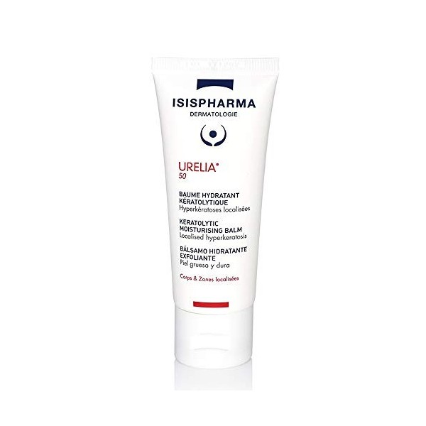 Isispharma - Urelia 50 - Baume Hydratant Kératolytique - Crème Apaisante Anti-Démangaisons - Peaux Très Sèches et Squameuses 