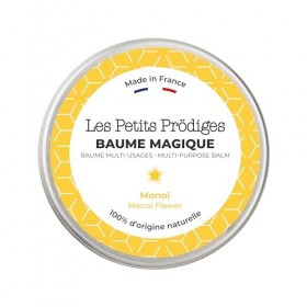 Baume Magique Multi Usages Monoï 30ml - Soin Hydratant Corps, Visage, Cheveux 100% Naturel Tout Type de Peau - Fabriqué en Fr