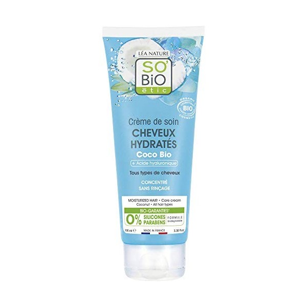 Sobio Etic Crème de soin cheveux hydratés coco - Le tube de 100 ml