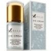 BIO Crème pour Contour des Yeux - 3X PLUS EFFICACE AVEC DE LA VITAMINE E ENCAPSULÉE, de l’Extrait d’Avoine, de l’AH et des An