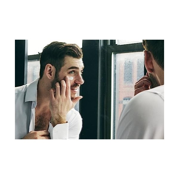 Brickell Mens Products Crème Réparatrice pour les Yeux, Naturel et Bio, Baume Anti-Âge pour les Yeux pour Réduire les Rides,