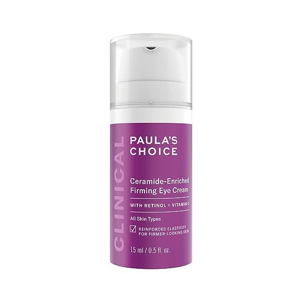 Paulas Choice CLINICAL Crème Contour des Yeux Céramides - Anti Agê Crème Hydratante Anti Rides & Ridules - Soin Contour Yeux