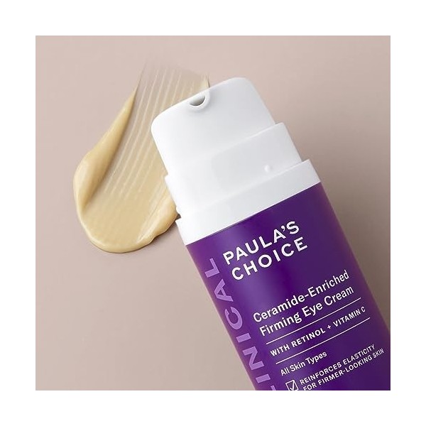 Paulas Choice CLINICAL Crème Contour des Yeux Céramides - Anti Agê Crème Hydratante Anti Rides & Ridules - Soin Contour Yeux