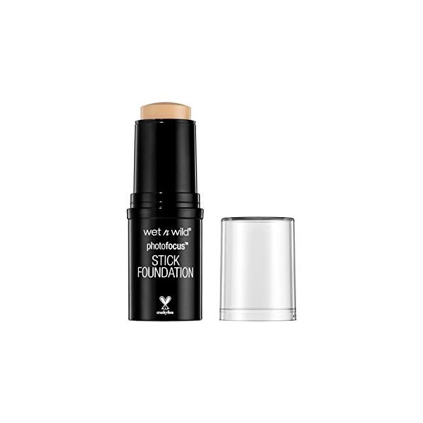 wet n wild - fond de teint stick - PHOTO FOCUS STICK FOUNDATION Soft Beige - 100% cruelty free - Produit vegan, E854B Fond de...