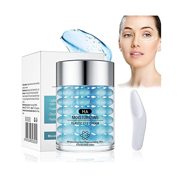 Hyaluronic Acid Eye Cream Anti Aging, Anti-Wrinkle Eye Cream, Crème Contour des Yeux Anti-Ride, Crème Hydratante pour les Yeu