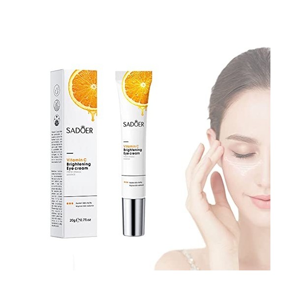 Thnkstaps 20g Crème anti-rides et Age pour les yeux,Soin Lissant Crème Réduit les ridules et les rides autour des yeux,Enrich