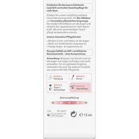 lavera MY AGE Crème contour des yeux et des lèvres avec hibiscus bio et céramides dorigine végétale Réduit les taches pigmen