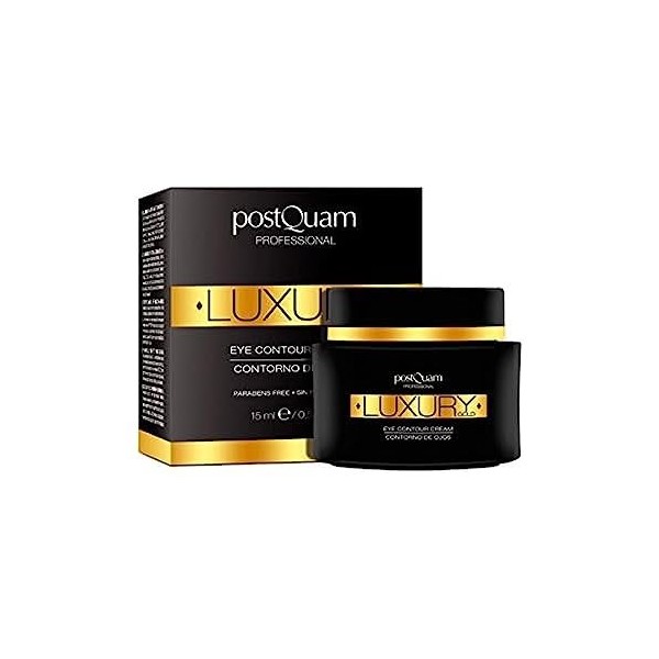 Postquam - Luxury Gold | Contour des Yeux avec Acide Hyaluronique et Or Colloïdal - 15 ml