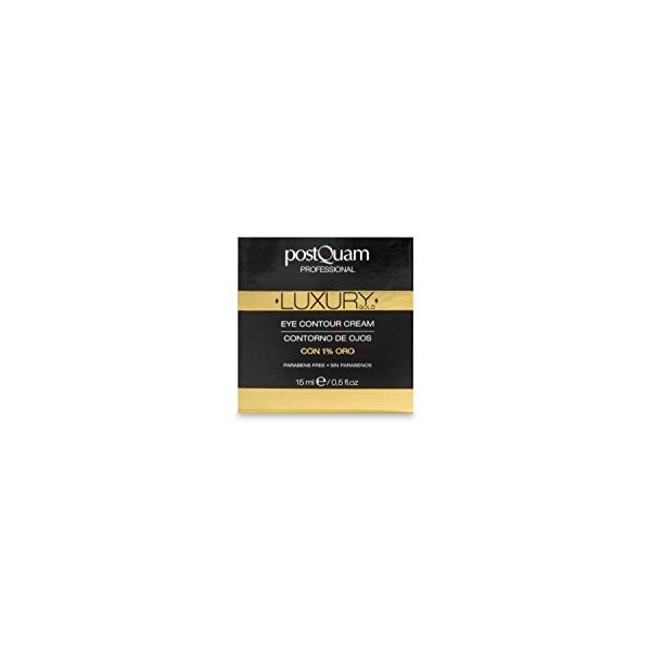 Postquam - Luxury Gold | Contour des Yeux avec Acide Hyaluronique et Or Colloïdal - 15 ml