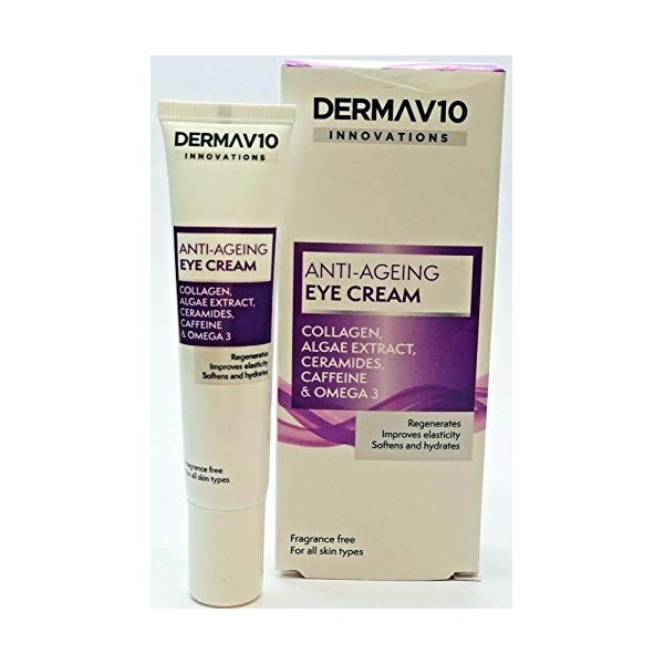 Crème de contour des yeux Derma V10 Innovations anti-âge 15 ml