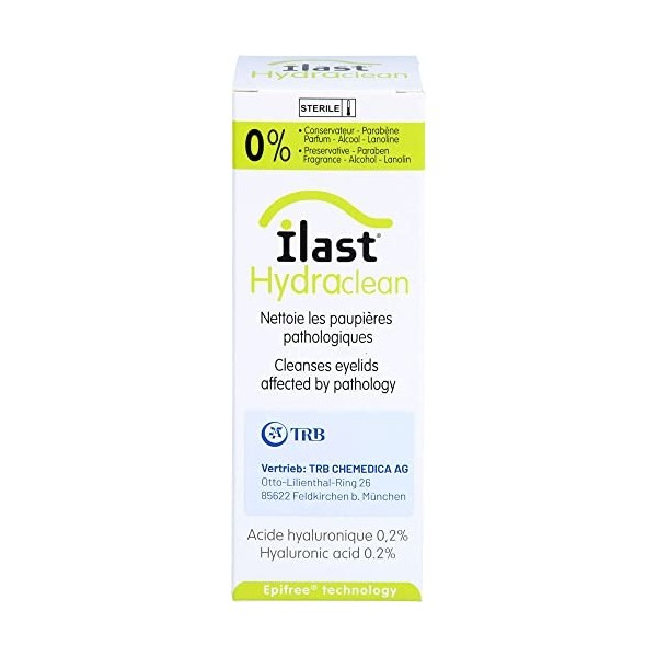 Nettoyant Paupieres A Lacide Hayluronique 50ml Ilast Hydraclean Horus Pharma