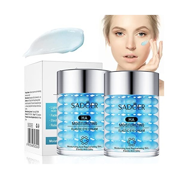 Hyaluronic Acid Eye Cream Anti Aging 60g,HYAKUON Youthrestore NMN Eye Cream,Anti-Wrinkle Eye Cream,Anti-Ride Firming Eye Crea