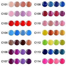 Vishine Vernis à ongles Gel Semi-permanent Soak Off UV LED Gel Manucure Kit Lot de 4 Couleurs C166