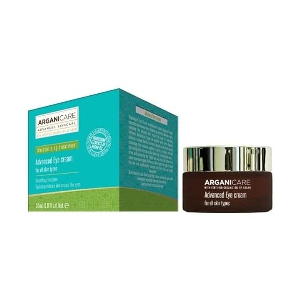 ARGANICARE - Crème Soin Contour des Yeux à lhuile dArgan - Pot de 30 ml