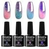 Omainy Vernis Semi Permanent Cameleon Kit Vernis Semi permanent Change de Couleur Vernis Thermique Vernis à Ongle UV LED pour