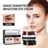 2pcs Crème Pour Les Yeux Serrés, Crème Pour Les Yeux Serrés Venin de Serpent，Peptide de Serpent Pour Les Soins Oculaires, Dil