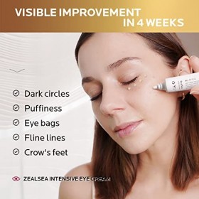 ZealSea Augenpflege, Koffein Anti-Aging Augencreme Tagespflege und Nachtpflege zur Förderung der Behandlung mit Augenbag, Feu