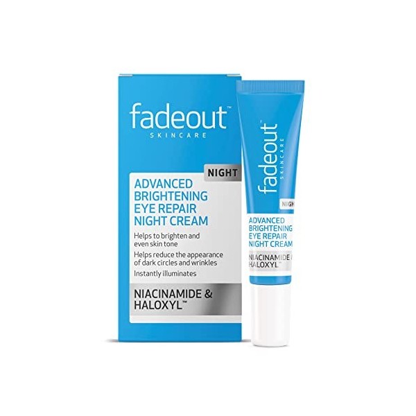 Fade Out Advanced Brightening Eye Repair Night Cream with Niacinamide & Haloxyl, SPF 20, 15ml