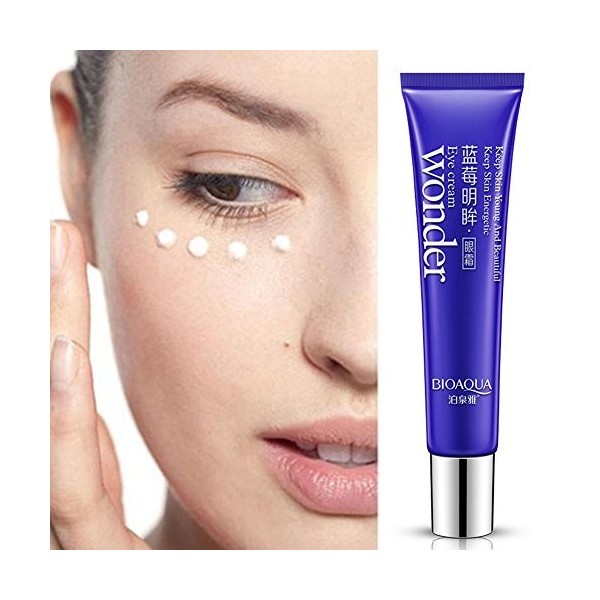 BIOAQUA Crème contour des yeux anti-rides et anti-âge à la myrtille