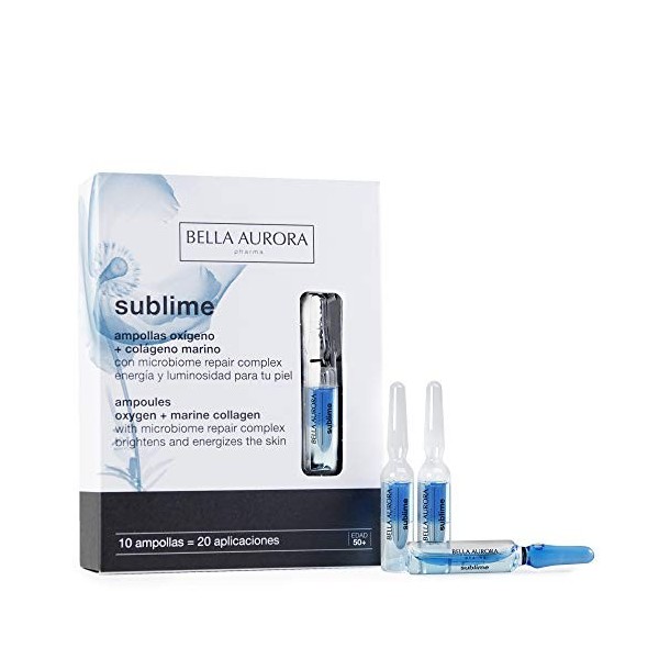 Bella Aurora | Ampoules Traitement Anti-Age | 10x2ml | Traitement au Collagène | Soin Visage Revitalisant | SUBLIME