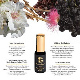 Crème Contour Des Yeux Avec Acide Glucuronique, Cellules Souches de Raisins Rouges Solar Vitis et Aloe Vera - Hydratante et