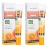 2 pcs 25 ml de vitamine C Crème pour les yeux Anti-rides Élimination des cernes Crème hydratante pour les yeux, réduit les ri