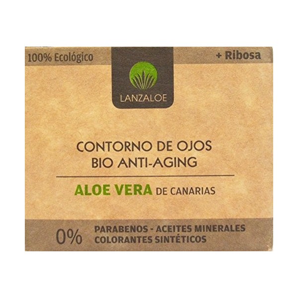 Lanzaloe Aloe Vera Bio-contour des yeux anti-âge 30ml