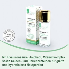 Dr.Klügel Skin Care Crème contour des yeux anti-rides, Gel contour des yeux anti-âge, Réduit les rides, cernes, nourrit les y