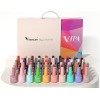 VENALISA Lot de 65 vernis à ongles en gel avec base et top coat, soak off UV LED pour nail art, débutant et salon…