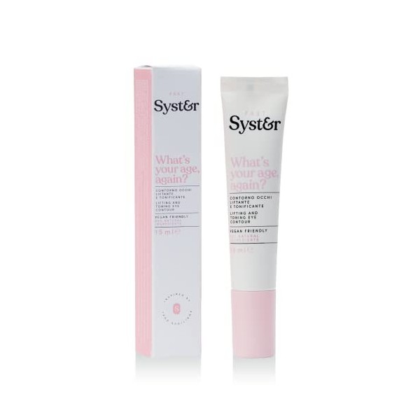 Syster Crème pour le Contour des Yeux Lifting, Anti-Rides et Raffermissant Vegan, Made in Italy, Sans paraben, Sans silicones