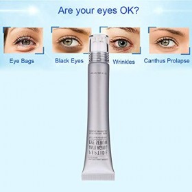 Crème pour les yeux, crème hydratante raffermissante anti-rides pour les yeux, 20 g, crème pour les yeux et cernes