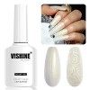 Vishine 16ml Vernis à Ongles Semi-permanent Nacré,Vernis Gel Pailleté Glitter Drawing Nail Gel Soak Off UV avec Fil Shell pou