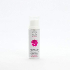 AMAPOLA BIOCOSMETICS Contour des Yeux à la Framboise - Sans Parfum - Hydratation et Luminosité pour les Peaux Sensibles - Ing