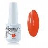 Vishine Vernis à ongles 8ml Semi-permanent Soak-off UV LED Gel Polish Manucure Base Top Coat Orange 1462