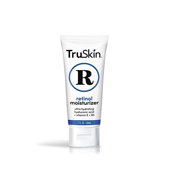 TruSkin RETINOL Cream MOISTURIZER for Face and Eye Area, Best for Wrinkles, Fine Lines - Vitamin A, E, B5, Hyaluronic Acid, O