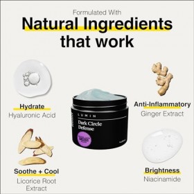 Lumin - Crème protection anti-cernes - Soins de la peau pour homme - Traite les ridules, les poches, les cernes, les rides - 