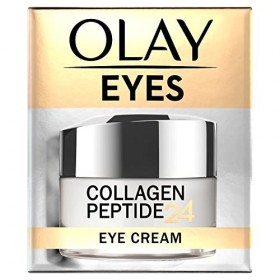 Olay Crème contour des yeux en peptide de collagène 24 sans parfum pour une peau éclatante en 14 jours, 15 ml