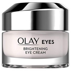 Olay Crème contour des yeux éclaircissante pour les cernes 15 ml, avec vitamine B3 et caféine, convient à tous les types de p