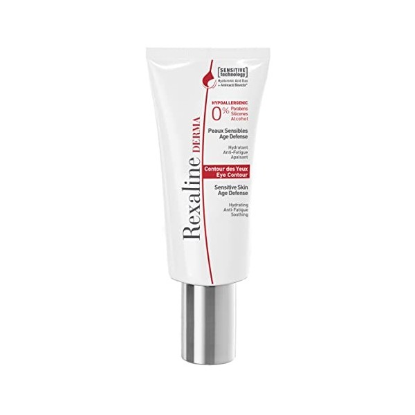 Rexaline - Contour des yeux - Crème hydratante, anti fatigue, apaisante - Soin visage dermatologique - Anti ride et anti poch