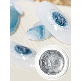 Nail Art Liner Gel - Gel Paint Nail Art - Gel De Peinture À Ongles Métallique - Vernis À Ongles Gel Peint Argent Doré - Gel À