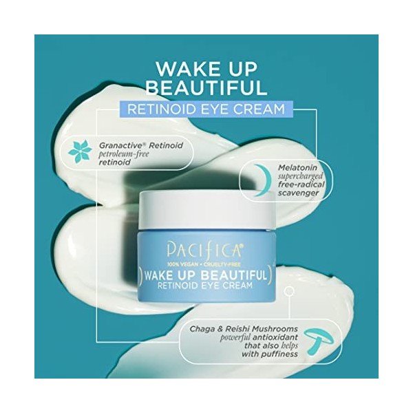 Pacifica Wake Up Beautiful Retinoid Eye Cream For Unisex 0.5 oz Eye Cream