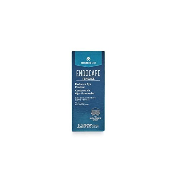 Endocare Tensage Contorno De Ojos Iluminador - Crema Antiarrugas, Antiojeras Y Antibolsas, Revitalizante, Iluminadora, 15 Mil