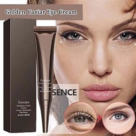 MUGUOY 5PCS Caviar Lift 1 Min Firming Eye Cream, Eye Care Caviar Essence, Golden Caviar Eye Cream, Night Repair Eye Cream, Hy