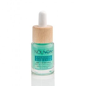 NOUVON – EYE BOOSTER Sérum Anti-Rides Contour des Yeux à lAcide Hyaluronique 3P, Vitamine C + Acide Glycolique l BIO Sérum V