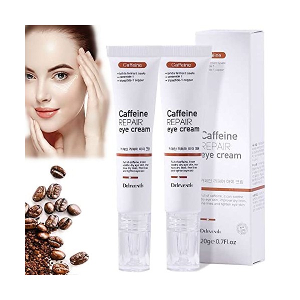 Flysmu Caffeineeyes Repair and Lifting Eye Cream,Caffeineeyes Repair Eye Cream,Crème Contour Des Yeux à La Caféine Pour Les R