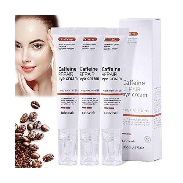 Flysmu Caffeineeyes Repair and Lifting Eye Cream,Caffeineeyes Repair Eye Cream,Crème Contour Des Yeux à La Caféine Pour Les R